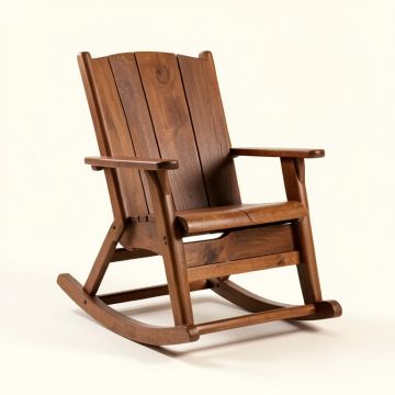 Piper Wooden Rocking Chair (synthetic illustration; no displayed measurements)