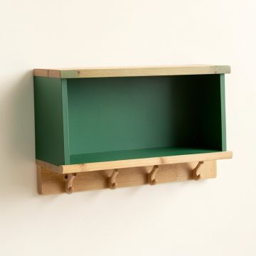 Summit Dell Wall-Mounted Entryway Organizer Shelf - Green (synthetic illustration; no displayed measurements)