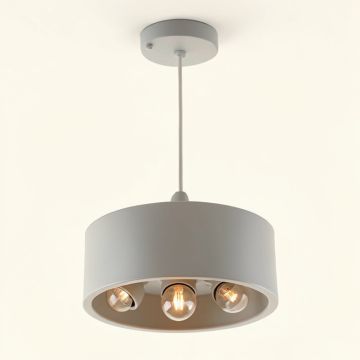 Hudgins 3 - Light Unique /Statement Drum Pendant (synthetic illustration; no displayed measurements)