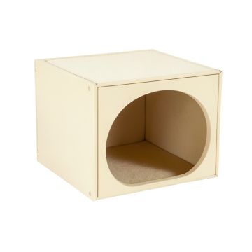 Slate Dell Wall-Mounted Cat Perch - Cream