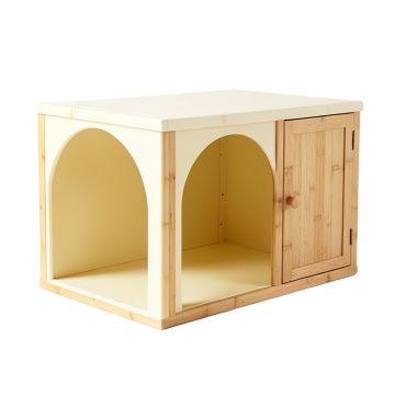 Cedar Bend Empty Furniture-Style Litter Enclosure - Cream