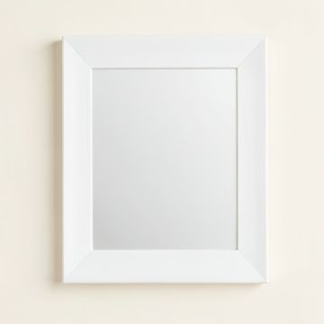 Stone Bridge Framed Wall Mirror - White (synthetic illustration; no displayed measurements)