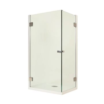 56 '' - 60 '' W X 62 '' H Door Opening Frameless Tub Door