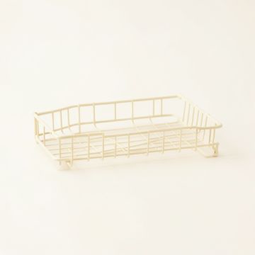 Fern Branch Empty Under-Desk Cable Tray - Ivory (synthetic illustration; no displayed measurements)