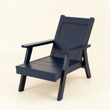 River Bluff Outdoor Lounge Chair - Navy (synthetic illustration; no displayed measurements)