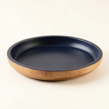 Wren Bend Serving Tray - Navy (synthetic illustration; no displayed measurements)