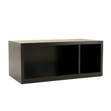 Dawn Crest Shoe Storage Bench - Black