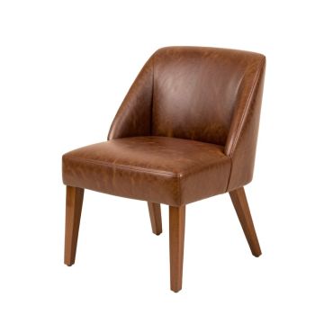 Madelena Side Chair In Walnut