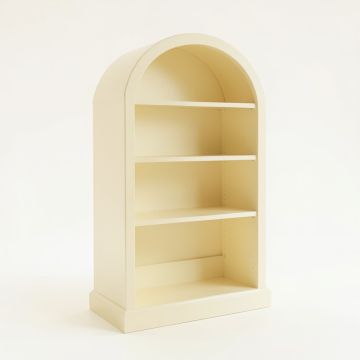 Hazel Edge Freestanding Bookcase - Cream (synthetic illustration; no displayed measurements)