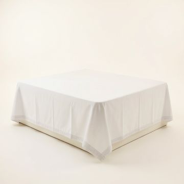 Holly Bend Flat Bed Sheet - White (synthetic illustration; no displayed measurements)