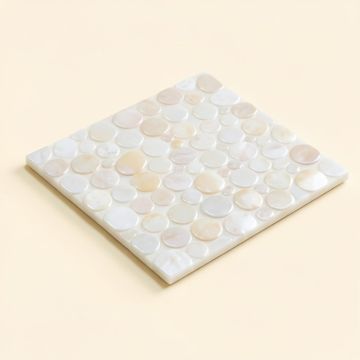 Pacif Random Sized Glass Pearl Shell Mosaic Tile In Polished White/Pearl (synthetic illustration; no displayed measurements)