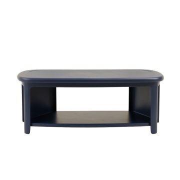 Alder Crossing Narrow Outdoor Storage Bench - Navy