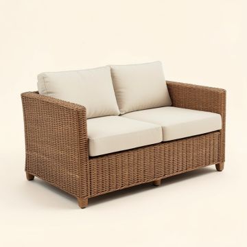 Ashwini Patio Sofa With Cushions (synthetic illustration; no displayed measurements)