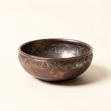 Meehan Metal Rustic Decorative Bowl (synthetic illustration; no displayed measurements)