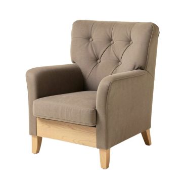 Mathis 37.4 '' Wide Tufted Polyester Wingback Chair