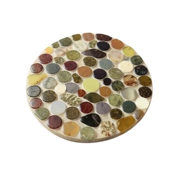 Pixie 0.75 '' X 0.75 '' Glass Penny Round Mosaic Wall & Floor Tile