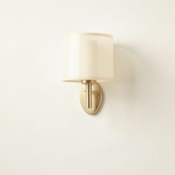 Alder Bluff Wall Sconce Mounted On A Plain Wall - Cream (synthetic illustration; no displayed measurements)