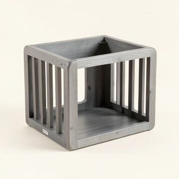 Briar Brook Empty Furniture-Style Pet Crate - Gray (synthetic illustration; no displayed measurements)