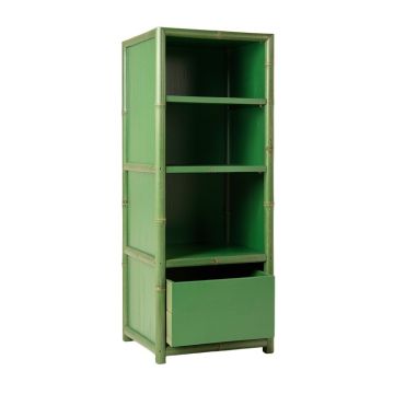 Willow Arc Narrow Cubby Tower - Green
