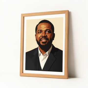 Barack By Dayat Banggai - Graphic Art Print (synthetic illustration; no displayed measurements)