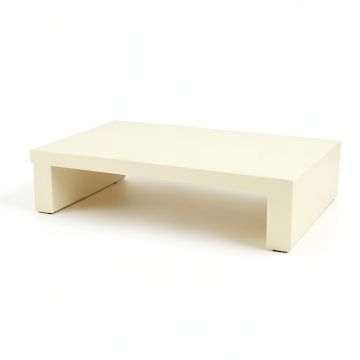 Cove Bridge Desktop Monitor Riser - Cream (synthetic illustration; no displayed measurements)