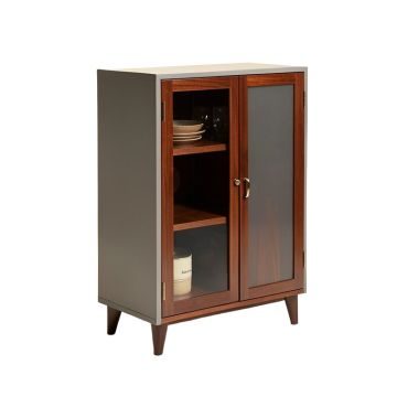 Buena Vista Mid Century Wine And Bar Cabinet