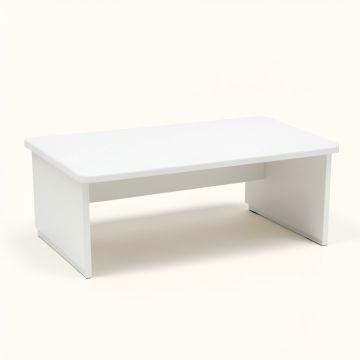 Glen Dale Desktop Monitor Riser - White (synthetic illustration; no displayed measurements)