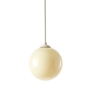 River Bluff Pendant Light Suspended From One Plain Cable - Ivory