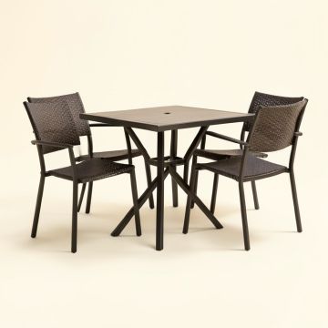 Alondra 3 Piece Iron Bistro Set (synthetic illustration; no displayed measurements)