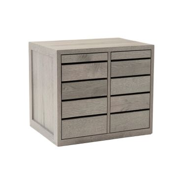 Oak Bluff Small-Parts Storage Drawer Cabinet - Gray