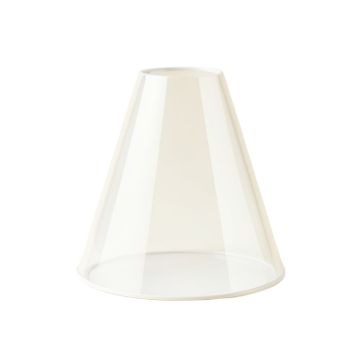 5 '' H Glass Bell Lamp Shade In White