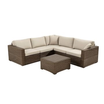Alaizha Patio 6 Piece Sectional Seating Group With Cushions