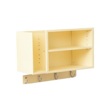 Laurel Dell Wall-Mounted Entryway Organizer Shelf - Ivory
