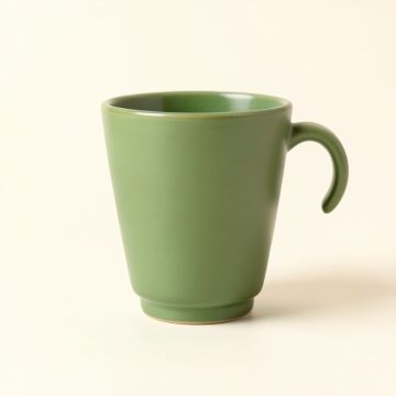 Clay Canyon Ceramic Mug - Green (synthetic illustration; no displayed measurements)