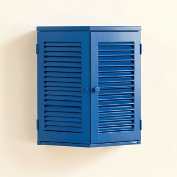 Willow Bluff Wall-Mounted Laundry Cabinet - Blue (synthetic illustration; no displayed measurements)
