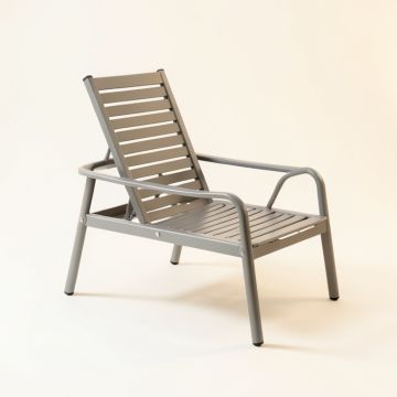 Cove Brook Outdoor Lounge Chair - Gray (synthetic illustration; no displayed measurements)