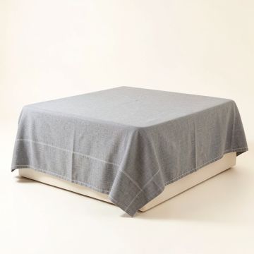 Maple Bridge Flat Bed Sheet - Gray (synthetic illustration; no displayed measurements)