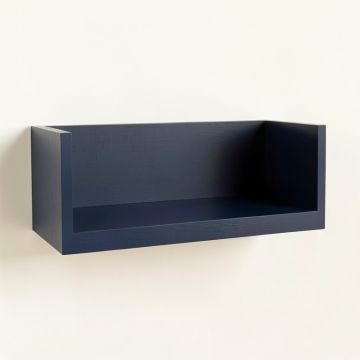 Spruce Arc Wall-Mounted Shelf - Navy (synthetic illustration; no displayed measurements)