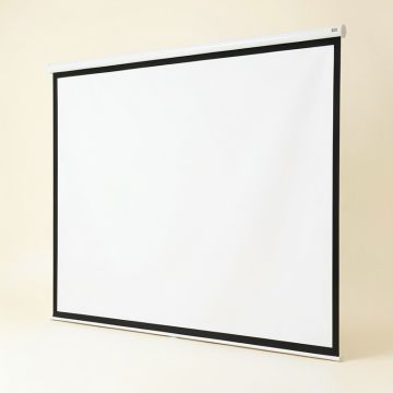 Salara Series M White Manual Projection Screen (synthetic illustration; no displayed measurements)