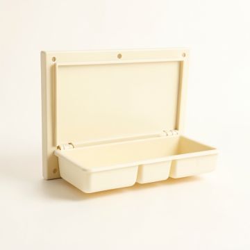 Spruce Arc Empty Wall-Mounted Tool Organizer Panel - Ivory (synthetic illustration; no displayed measurements)