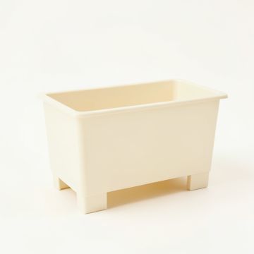 Ridge Bridge Empty Raised Planter - Ivory (synthetic illustration; no displayed measurements)