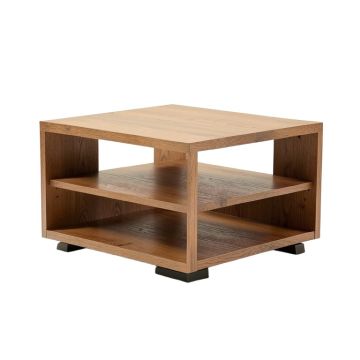 Luther Floor Shelf Coffee Table With Storage