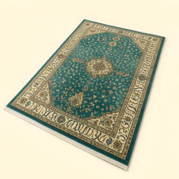 Preston Oriental Teal Indoor/Outdoor Area Rug (synthetic illustration; no displayed measurements)
