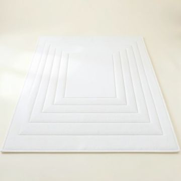 Rowan Branch Rectangular Outdoor Rug - White (synthetic illustration; no displayed measurements)