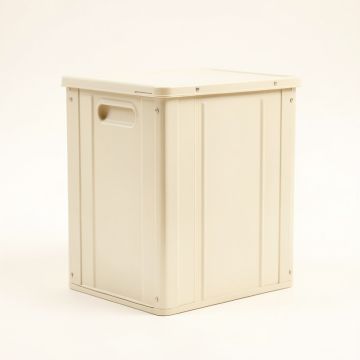 Wren Crossing Closed Outdoor Storage Box - Ivory (synthetic illustration; no displayed measurements)