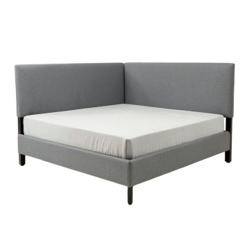 Roussel Metal Twin Upholstered Standard Bed (synthetic illustration; no displayed measurements)