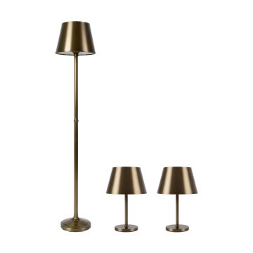 Skiatook Three-Piece Table and Floor Lamp Set