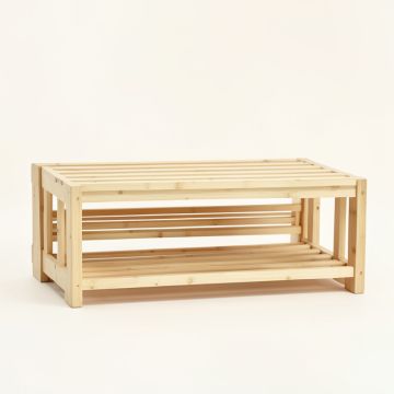 Glen Canyon Shoe Storage Bench - Ivory (synthetic illustration; no displayed measurements)