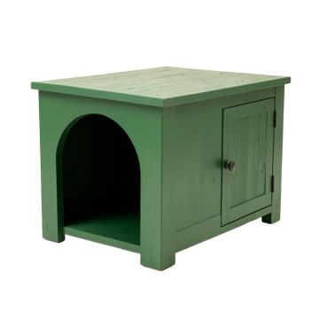 Linden Edge Empty Furniture-Style Litter Enclosure - Green