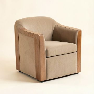 Ellen 30 '' Wide Polyester Barrel Chair (synthetic illustration; no displayed measurements)
